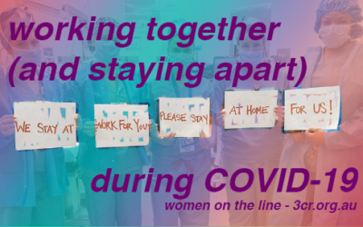 Working together (and staying apart) during COVID-19