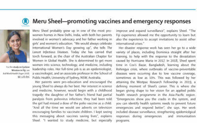 Meru Sheel profiled by the Lancet Infectious Diseases